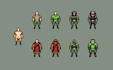 do pixel art animation, pixel art background environment, game art character
