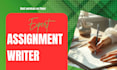 do your assignment, project work, essay writing for college and university