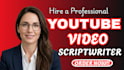 script writing youtube video script writer, TV script, movie script writing