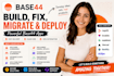build fix deploy and migrate your base44 app with replit and lovable ai