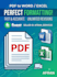 convert PDF to word or excel and do accurate retyping