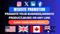 share and promote your website link