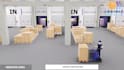 create 3d factory warehouse logistics visualization and supply chain animation