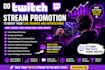 promote your twitch stream to increase viewers and engagement