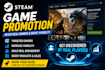 boost steam game visibility