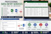 enter, organize, and format data in excel