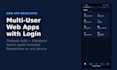 build a multi user web app with login using firebase