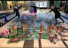 create floor illusion 3d art for brands creators  designers