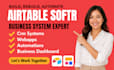 setup airtable database, airtable interface softr expert automations integration