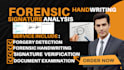 perform forensic handwriting and signature comparison