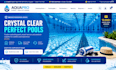 design swimming pool website pool service website pool construction website