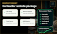 build a contractor website for plumbers, hvac, roofers and electricians