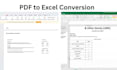do PDF to word and excel conversion