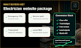design an electrician website that gets calls and quote requests