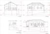 draft permit elevation plan, autocad sectional drawing, roof layout plan design