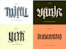 create a custom ambigram name design for tattoo and logo