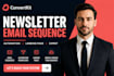 setup convertkit newsletter email sequence automation landing page expert