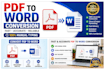 convert PDF files into editable word documents