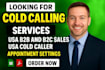 do professional cold calling as an expert virtual assistant