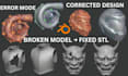 create stl file mesh repair fix edit stl, obj ,3mf custom 3d model 3d printing