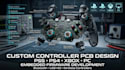 design ps5 ps4 xbox PC controller pcb with embedded firmware