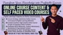 handle online course content digital learning program self paced course creation