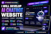 develop ai chatbot website, ai saas website, ai tech website, ai webapp