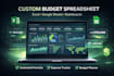 create custom excel budget spreadsheet template google sheets budget planner