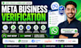 setup fix meta business verification, whatsapp API, business manager, meta pixel