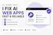 fix lovable, base44, replit, bolt, cursor ai web app bugs fast