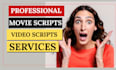 write movie script, screenwriting, feature film script, script writing, tv pilot