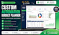 create custom automation budget planner formulas excel google spreadsheet design