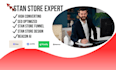 do stan store expert design, SEO, gumroad, beacon ai setup