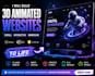 create a 3d animated interactive website with scrolling effects