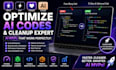 optimize replit, bolt, lovable, and claude ai codes and cleanup expert, ai mvps