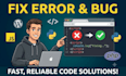 fix wordpress errors and bugs