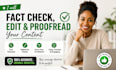 fact check, edit, and proofread your ai content