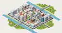 create a isometric map vector illustration