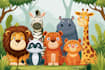 draw custom animal cartoon illustration