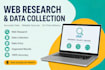 do web research ,data collection