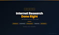 do data entry and internet research for your business
