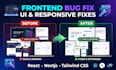 fix react nextjs bugs and frontend issues