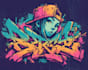 design authentic hand drawn graffiti logo