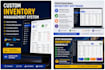 develop a custom inventory management system in python