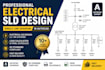 design hv lv electrical sld, cable routing, substation layout and load calculati