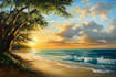 digitally oil painting landscape
