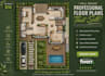 create architectural planning and floor plans for residential projects