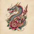 create a traditional or neo traditional tattoo design