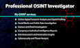 osint investigation with background check and give info