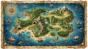 do adventure map illustration, children map, pirate map, treasure and hiking map